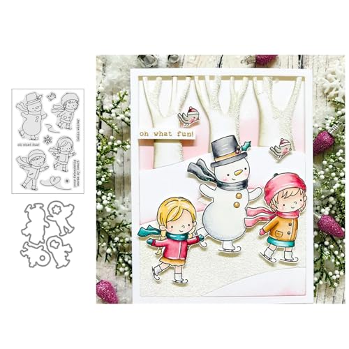 Winterskifahren Stempel und Stanzen Set, Stempel Stanzformen Sets Scrapbooking Prägeschablone Für DIY Scrapbooking Kunsthandwerk Winterskifahren Stempel und Stanzen Set, Stempel Stanzformen Sets Scrapbooking Prägeschablone Für DIY Scrapbooking Kunsthandwerk von Lotmouday