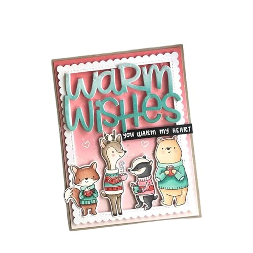 Wintertiere Stempel und Stanzen Set, Stempel Stanzformen Sets Scrapbooking Prägeschablone Für DIY Scrapbooking Kunsthandwerk Wintertiere Stempel und Stanzen Set, Stempel Stanzformen Sets Scrapbooking Prägeschablone Für DIY Scrapbooking Kunsthandwerk von Lotmouday