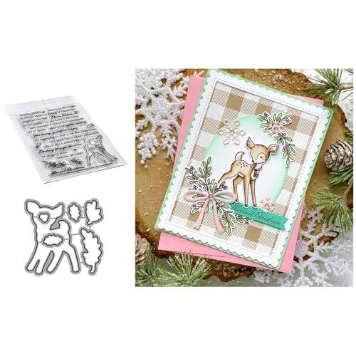Wörter Hirsch Stempel und Stanzen Set, Stempel Stanzformen Sets Scrapbooking Prägeschablone Für DIY Scrapbooking Kunsthandwerk Wörter Hirsch Stempel und Stanzen Set, Stempel Stanzformen Sets Scrapbooking Prägeschablone Für DIY Scrapbooking Kunsthandwerk von Lotmouday