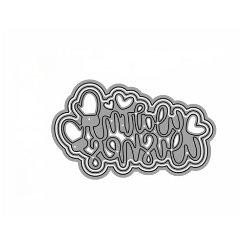 Wörter Metall Stanzschablone, Stanzformen, Stanzbögen, Prägeschablonen, Cutting Die Set, Stanzschablonen für DIY Scrapbooking, Fotoalbum Dekorative von Lotmouday