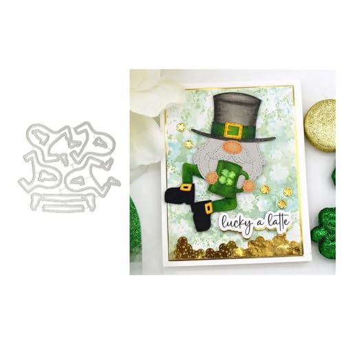 Zwerg Metall Stanzschablone, Stanzformen, Stanzbögen, Prägeschablonen, Cutting Die Set, Stanzschablonen für DIY Scrapbooking, Fotoalbum Dekorative von Lotmouday