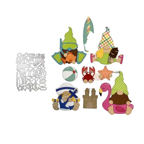 Zwerg Metall Stanzschablone, Stanzformen, Stanzbögen, Prägeschablonen, Cutting Die Set, Stanzschablonen für DIY Scrapbooking, Fotoalbum Dekorative von Lotmouday