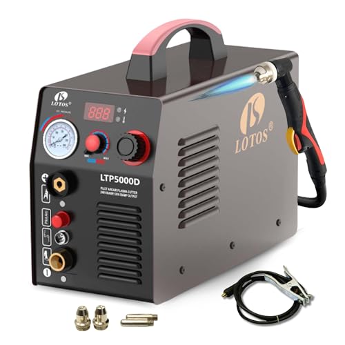 Lotos LTP5000D 50Amp Non-Touch Pilot Arc Plasma Cutter, Dual Voltage 110V/220V, 1/2 Inch Clean Cut by Lotos Technology von Lotos Technology