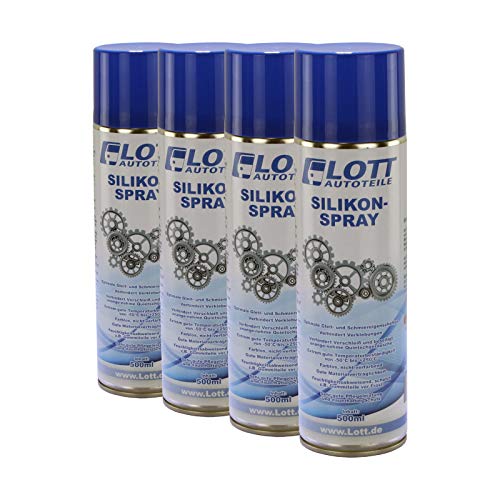 4X Lott Silikonspray 500ml / Silikon Spray Schmierstoff Schmiermittel Siliconespray von Lott-Autoteile