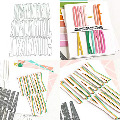 Alphabet-Metall-Stanzformen zum Stanzen, Stanzformen für Kartenherstellung, Prägeschablonen für Scrapbooking, DIY Alben, Papierkarten, Kunsthandwerk, Dekoration Alphabet-Metall-Stanzformen zum Stanzen, Stanzformen für Kartenherstellung, Prägeschablonen für Scrapbooking, DIY Alben, Papierkarten, Kunsthandwerk, Dekoration von Lottoyday