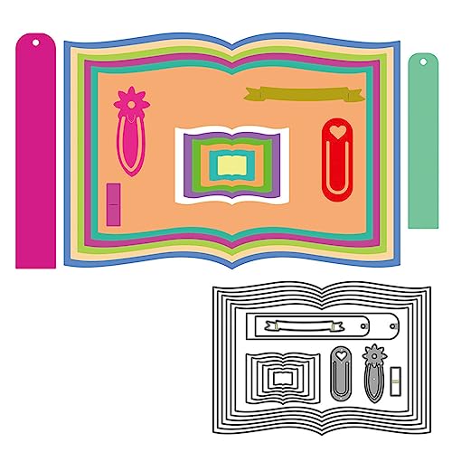 Buch Metall Stanzformen, Stanzformen für Kartenherstellung Clearance, Prägeschablonen für Scrapbooking, DIY Album Papier Karten Dekoration Buch Metall Stanzformen, Stanzformen für Kartenherstellung Clearance, Prägeschablonen für Scrapbooking, DIY Album Papier Karten Dekoration von Lottoyday