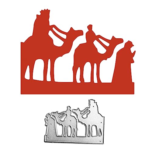 Camel Man Metall Stanzformen, Stanzformen für Kartenherstellung, Prägeschablonen für Scrapbooking, DIY Album Papier Karten Dekoration von Lottoyday