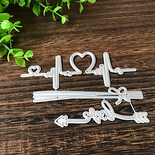 Cartoon EKG Love Arrow Metall-Stanzformen, Stanzformen für Kartenherstellung, Prägeschablonen für Scrapbooking, DIY Alben, Papierkarten, Dekoration Cartoon EKG Love Arrow Metall-Stanzformen, Stanzformen für Kartenherstellung, Prägeschablonen für Scrapbooking, DIY Alben, Papierkarten, Dekoration von Lottoyday