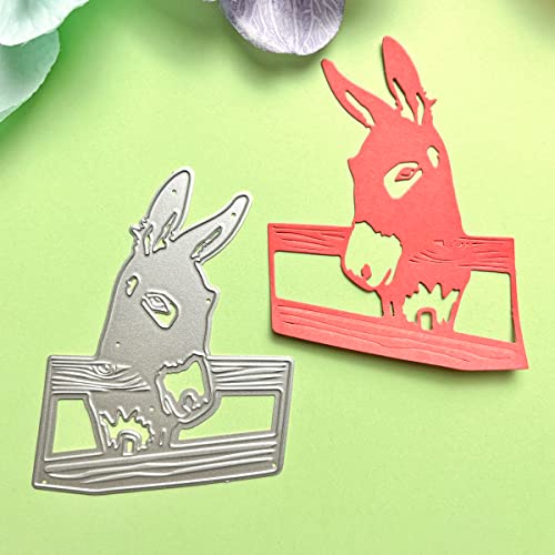 Donkey Head Metall Stanzformen, Stanzformen für Kartenherstellung, Prägeschablonen für Scrapbooking, DIY Album Papier Karten Dekoration von Lottoyday