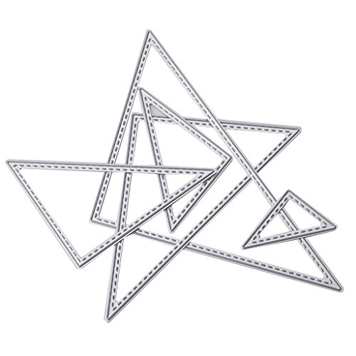 Dreieckige Metall-Stanzformen, Stanzformen für Kartenherstellung, Prägeschablonen für Scrapbooking, Bastelarbeiten, Alben, Papierkarten, Kunst, Handwerk, Dekoration von Lottoyday
