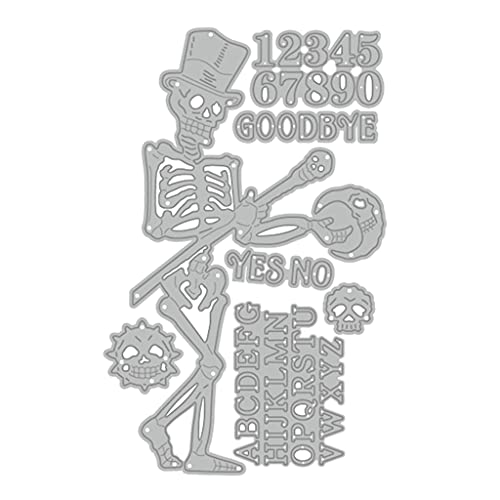 Halloween Schädel Metall Stanzformen Stanzformen für Kartenherstellung Clearance, Prägeschablonen für Scrapbooking, DIY Album Papierkarten Dekoration Halloween Schädel Metall Stanzformen Stanzformen für Kartenherstellung Clearance, Prägeschablonen für Scrapbooking, DIY Album Papierkarten Dekoration von Lottoyday