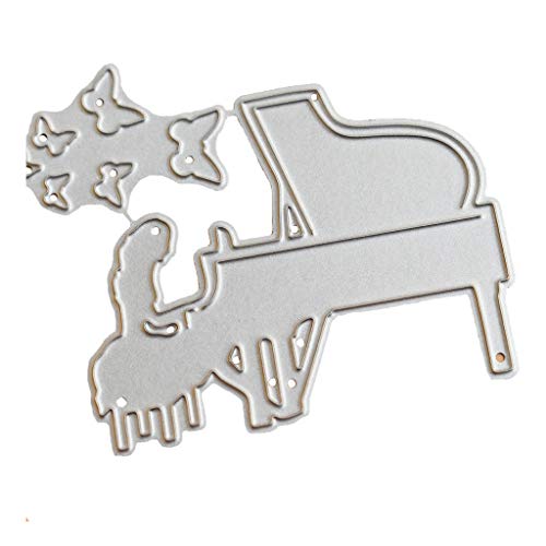 Klavier-Mädchen-Metall-Stanzformen, Stanzformen für Kartenherstellung, Prägeschablonen für Scrapbooking, DIY-Alben, Papierkarten, Dekoration Klavier-Mädchen-Metall-Stanzformen, Stanzformen für Kartenherstellung, Prägeschablonen für Scrapbooking, DIY-Alben, Papierkarten, Dekoration von Lottoyday