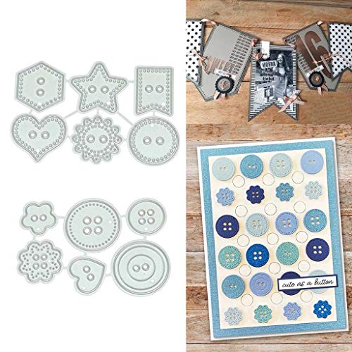 Metall-Stanzformen in Knopfform, Stanzformen für Kartenherstellung, Prägeschablonen für Scrapbooking, DIY Alben, Papierkarten, Kunsthandwerk, Dekoration Metall-Stanzformen in Knopfform, Stanzformen für Kartenherstellung, Prägeschablonen für Scrapbooking, DIY Alben, Papierkarten, Kunsthandwerk, Dekoration von Lottoyday