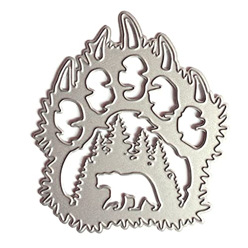 Metall-Stanzformen mit Bärentatzen-Motiv, für Kartenherstellung, Prägeschablonen für Scrapbooking, DIY-Album, Papierkarten, Dekoration von Lottoyday