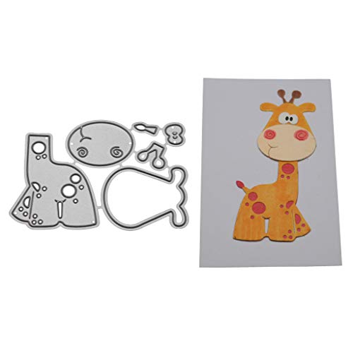 Metall-Stanzformen mit Giraffen-Motiv, für Kartenherstellung, Prägeschablonen für Scrapbooking, Bastelarbeiten, Alben, Papierkarten, Kunst, Handwerk, Dekoration von Lottoyday