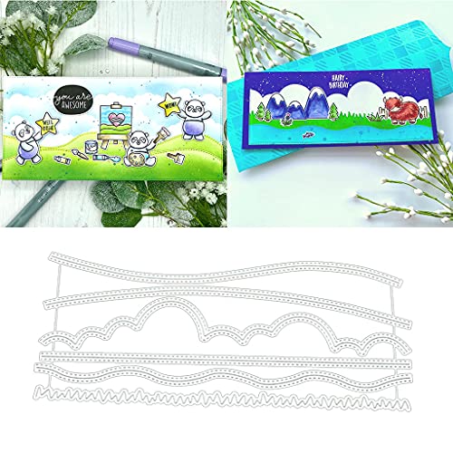 Metallstanzformen, Wellen, Stanzformen für Kartengestaltung, Prägeschablonen für Scrapbooking, DIY Album, Papierkarten, Dekoration Metallstanzformen, Wellen, Stanzformen für Kartengestaltung, Prägeschablonen für Scrapbooking, DIY Album, Papierkarten, Dekoration von Lottoyday