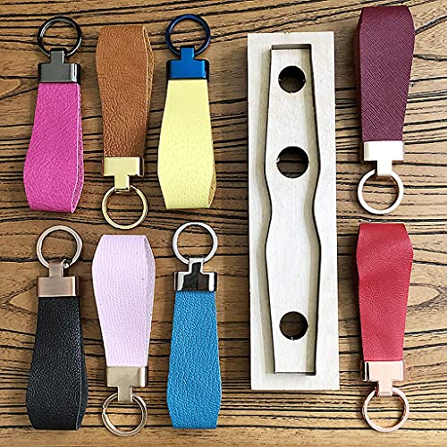 Schlüsselband-Streifen aus Holz, Stanzform für Schlüsselanhänger, Handgelenk, DIY, Lederhandwerk von Lottoyday