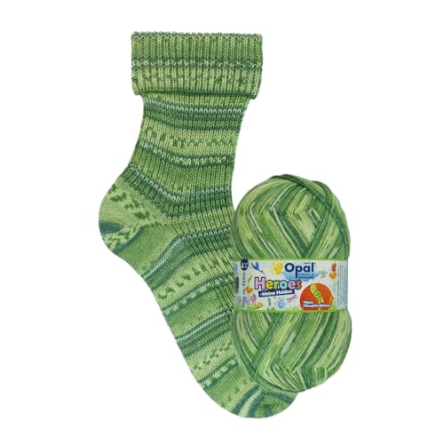 100 g Opal Heroes 4-fädiges Sockengarn, 75% Wolle, 25% Polyamid, Space Dyed, bunte Garne zum Stricken & Häkeln, flauschig atmungsaktiv für Socken, Pullover und Hüte (11547) von Lotus Yarns