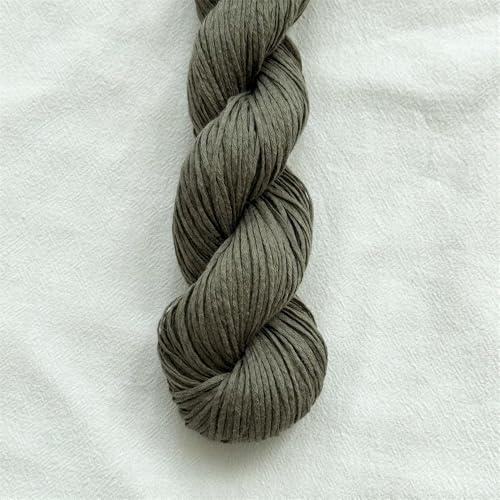 Lotus Rococo Flat Baumwollgarn, perfekt für Frühling und Sommer, DIY-Handstricken, mit Leinen- und Baumwoll-Mischgewebe, 50 g (16 Grün) von Lotus Yarns