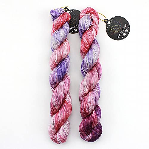 Lotus Yarns 2 Knäuel Silk 22 Soft Shiny Lace Weight Garn, kühl und hautfreundlich, perfekt für Sommer Stricken und Häkeln mit seinem atmungsaktiven Charakter 04 Lotus Yarns 2 Knäuel Silk 22 Soft Shiny Lace Weight Garn, kühl und hautfreundlich, perfekt für Sommer Stricken und Häkeln mit seinem atmungsaktiven Charakter 04 von Lotus Yarns