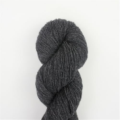 Lotus Yarns Cayak Kaschmir & Yak Mix Garn Fingering Gewicht 1,7 oz/Strang Pullover Garn für Handstricken Häkeln (07 dunkel Carbon Grau) von Lotus Yarns