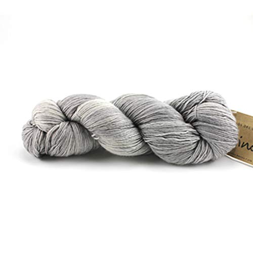 Lotus Yarns Handgefärbtes Uruguay Manos Fino 70 % extrafeine Merinowolle 30 % Seide Handstricken Häkelgarn (#415) von Lotus Yarns