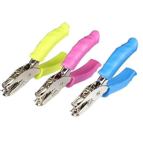 Loufy 3er-Pack Locher mit Griff mit 1/4 Zoll Loch, Handstanzer für Schulbüro, kann für Etiketten, Grußkarten verwendet werden Loufy 3er-Pack Locher mit Griff mit 1/4 Zoll Loch, Handstanzer für Schulbüro, kann für Etiketten, Grußkarten verwendet werden von Loufy
