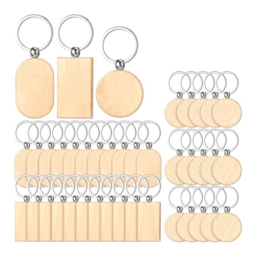 Loufy 72 Stück unfertige Holzstücke in Rohholzgravur für DIY-Geschenke Loufy 72 Stück unfertige Holzstücke in Rohholzgravur für DIY-Geschenke von Loufy