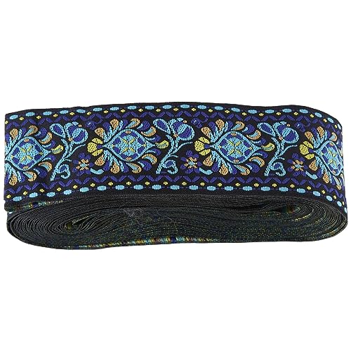 Loufy Gewebtes Stoffband mit Blumenmuster im Vintage-Stil, für Kunsthandwerk, Bekleidungszubehör, Dekoration im Stil C Loufy Gewebtes Stoffband mit Blumenmuster im Vintage-Stil, für Kunsthandwerk, Bekleidungszubehör, Dekoration im Stil C von Loufy
