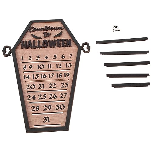 Loufy Halloween-Countdown-Kalender, Blöcke/bewegliche Zahlen, Countdown-Schilder aus Holz, dekoriert, Halloween-Dekoration Loufy Halloween-Countdown-Kalender, Blöcke/bewegliche Zahlen, Countdown-Schilder aus Holz, dekoriert, Halloween-Dekoration von Loufy