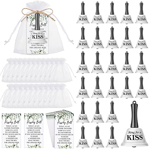 Lounsweer 60 Sets Hochzeitsgeschenke für Gäste, einschließlich 60 Stück Hochzeitsglocken, 60 Stück grüne Kussglocken, 60 Stück Juteseile, 60 Stück Organza-Beutel für Hochzeit, Party, Empfang Lounsweer 60 Sets Hochzeitsgeschenke für Gäste, einschließlich 60 Stück Hochzeitsglocken, 60 Stück grüne Kussglocken, 60 Stück Juteseile, 60 Stück Organza-Beutel für Hochzeit, Party, Empfang von Lounsweer