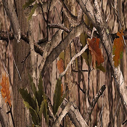 AST-Polsterstoff für Stühle, Sofa, Couch, Wilde Bäume, Camouflage-Stoff für den Außenbereich, Meterware, Natur-Bauernhaus-Dekostoff für Polster und Heimwerkerprojekte, 92 x 150 cm, Braun von Loussiesd