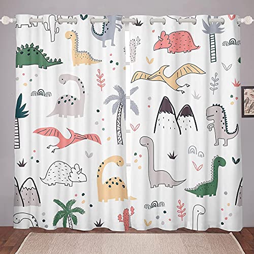 Loussiesd Baby Dinosaurier Fenstervorhang 245x140cm Kinder Karikatur Dinosaurier Kindergarten Dino Vorhänge für Jungen Mädchen Dschungel Tiere Muster Mikrofaser Blickdichte Vorhänge Zimmer Dekor Loussiesd Baby Dinosaurier Fenstervorhang 245x140cm Kinder Karikatur Dinosaurier Kindergarten Dino Vorhänge für Jungen Mädchen Dschungel Tiere Muster Mikrofaser Blickdichte Vorhänge Zimmer Dekor von Loussiesd