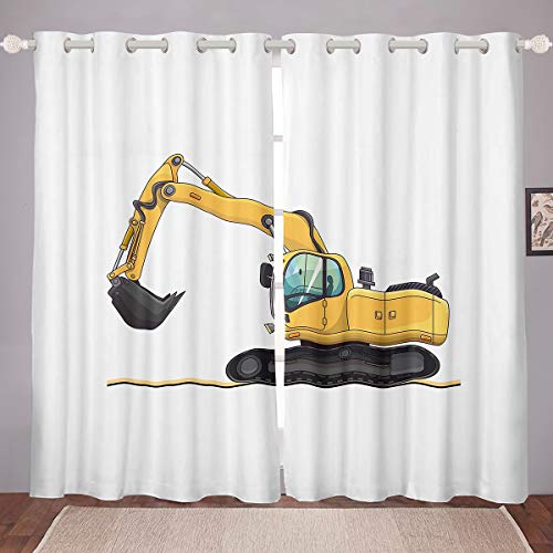 Loussiesd Bagger Fenstervorhang 245x140cm Kinder Karikatur Auto Blickdichte Vorhänge für Kinder Jungen Mädchen Jugendliche Baufahrzeuge Druckdekor Vorhänge Maschinen LKW Loussiesd Bagger Fenstervorhang 245x140cm Kinder Karikatur Auto Blickdichte Vorhänge für Kinder Jungen Mädchen Jugendliche Baufahrzeuge Druckdekor Vorhänge Maschinen LKW von Loussiesd