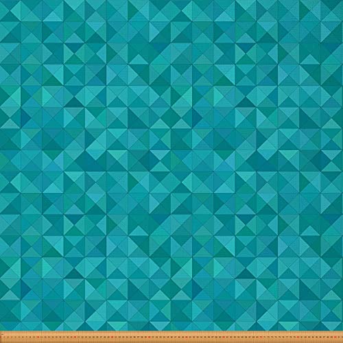 Loussiesd Geometrischer Möbelstoff für Stühle blaugrün Dreiecke Quadrate Karierter Stoff Meterware abstraktes Kunstgitter Dekorationsstoff für Polster und Heimwerkerprojekte 276x150cm Türkis Aqua Loussiesd Geometrischer Möbelstoff für Stühle blaugrün Dreiecke Quadrate Karierter Stoff Meterware abstraktes Kunstgitter Dekorationsstoff für Polster und Heimwerkerprojekte 276x150cm Türkis Aqua von Loussiesd