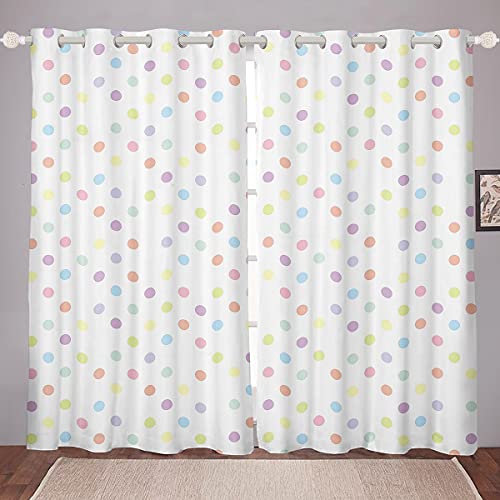 Loussiesd Mädchen Fenstervorhang 245x140cm Mädchen Jungen Bunte Polka Punkte Vorhänge Kawaii Regenbogen Geometrische Kreismuster Blickdichte Vorhänge Für Kinder Jugendliche Zimmer Dekor Loussiesd Mädchen Fenstervorhang 245x140cm Mädchen Jungen Bunte Polka Punkte Vorhänge Kawaii Regenbogen Geometrische Kreismuster Blickdichte Vorhänge Für Kinder Jugendliche Zimmer Dekor von Loussiesd
