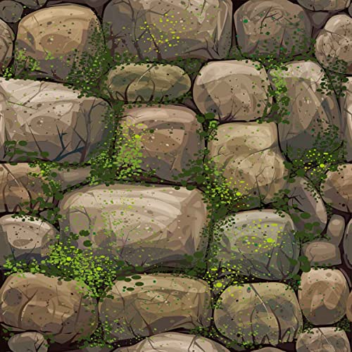Loussiesd Natur-Polsterstoff, Meterware, Steine, Moos, Outdoor-Stoff, wildes, natürliches Steinmuster, Dekorationsstoff für Polster und Heimwerkerprojekte, 460 x 150 cm, Braungrün Loussiesd Natur-Polsterstoff, Meterware, Steine, Moos, Outdoor-Stoff, wildes, natürliches Steinmuster, Dekorationsstoff für Polster und Heimwerkerprojekte, 460 x 150 cm, Braungrün von Loussiesd