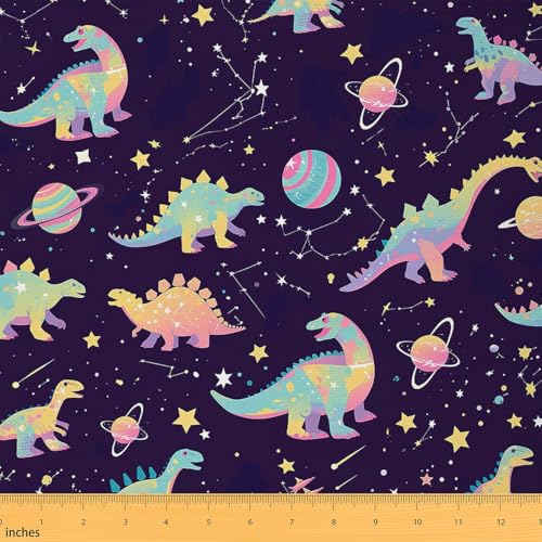 Loussiesd Netter Dinosaurier Stoff 92x150cm Kinder Konstellation Stoff Meterware-Galaxien-Sonnensystem Weltraum 3D Tier Patchwork Stoffe Bunte Polsterstoff Zimmer Dekor Loussiesd Netter Dinosaurier Stoff 92x150cm Kinder Konstellation Stoff Meterware-Galaxien-Sonnensystem Weltraum 3D Tier Patchwork Stoffe Bunte Polsterstoff Zimmer Dekor von Loussiesd