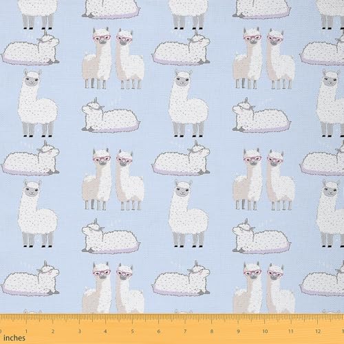 Loussiesd Nettes Lama Stoff 92x150cm für DIY Nähmuster Handwerk Cartoon Lama Alpaka Tier Stoff Meterware Nettes Tier Thema Patchwork Stoffe Südamerikanische Tiere Drucken Polsterstoff Loussiesd Nettes Lama Stoff 92x150cm für DIY Nähmuster Handwerk Cartoon Lama Alpaka Tier Stoff Meterware Nettes Tier Thema Patchwork Stoffe Südamerikanische Tiere Drucken Polsterstoff von Loussiesd