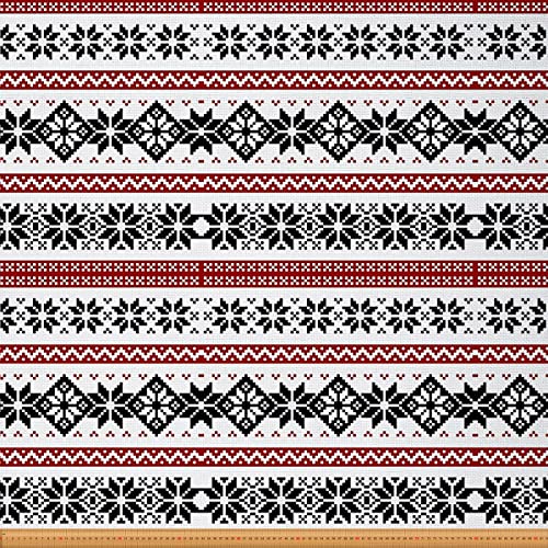 Loussiesd Nordischer Stoff von der Werft traditioneller exotischer norwegischer Möbelstoff für Stühle und Heimwerkerprojekte klassischer Winterurlaub dekorativer wasserdichter Stoff 92x150cm Loussiesd Nordischer Stoff von der Werft traditioneller exotischer norwegischer Möbelstoff für Stühle und Heimwerkerprojekte klassischer Winterurlaub dekorativer wasserdichter Stoff 92x150cm von Loussiesd