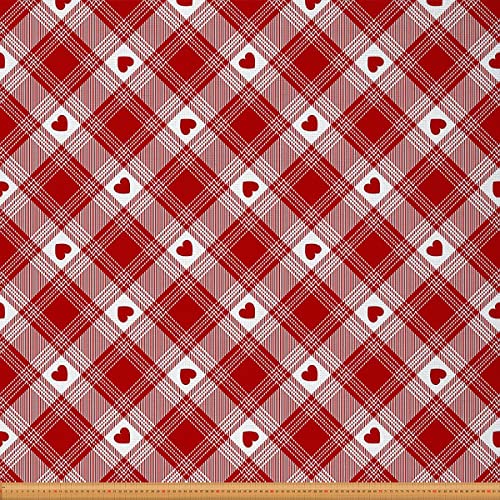 Loussiesd Schottenkaro Möbelstoff für Stühle Regenbogen Büffelkaro Outdoor Stoff Meterware Valentinstag Herz Liebe Dekorationsstoff für Polster und Heimwerkerprojekte 920x150cm Rot Weiß Loussiesd Schottenkaro Möbelstoff für Stühle Regenbogen Büffelkaro Outdoor Stoff Meterware Valentinstag Herz Liebe Dekorationsstoff für Polster und Heimwerkerprojekte 920x150cm Rot Weiß von Loussiesd
