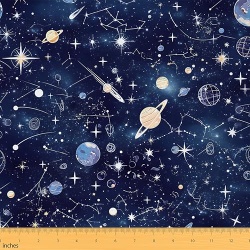 Loussiesd Sonnensystem Stoff 92x150cm Konstellation Patchwork Stoffe Galaxie Weltraum Universum Planeten 3D gedruckt Raum Stoff Meterware Dekor Schwarz Polsterstoff für DIY Nähmuster Handwerk Loussiesd Sonnensystem Stoff 92x150cm Konstellation Patchwork Stoffe Galaxie Weltraum Universum Planeten 3D gedruckt Raum Stoff Meterware Dekor Schwarz Polsterstoff für DIY Nähmuster Handwerk von Loussiesd