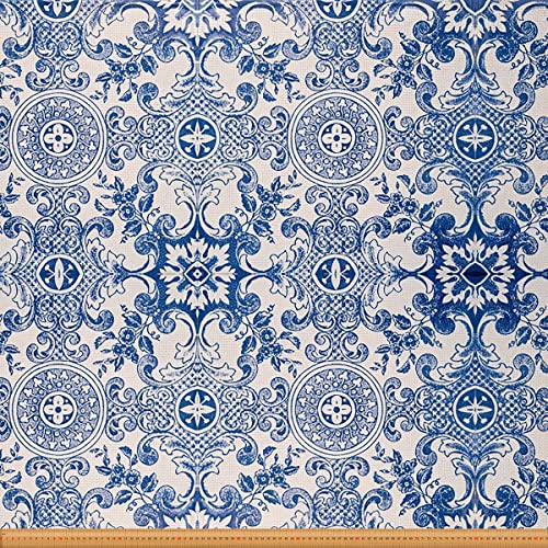 Portugiesischer Vintage Stoff von der Werft exotisches traditionelles geometrisches Thema Polsterstoff für Stühle und Heimwerkerprojekte klassisches ethnisches Gitter wasserdichter Stoff 184x150cm Portugiesischer Vintage Stoff von der Werft exotisches traditionelles geometrisches Thema Polsterstoff für Stühle und Heimwerkerprojekte klassisches ethnisches Gitter wasserdichter Stoff 184x150cm von Loussiesd