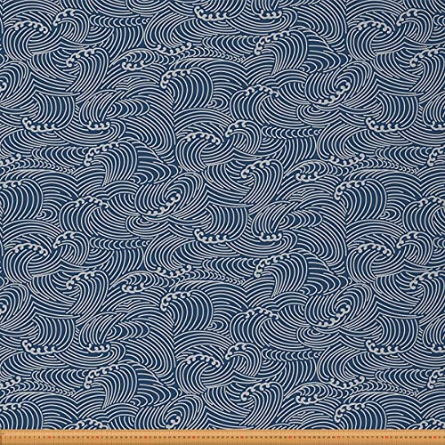 Traditioneller japanischer Wellenstoff von der Werft nautisches Thema Möbelstoff für Zuhause DIY Projekte orientalischer Sturm Ozean Marine Raum dekorativer wasserdichter Stoff 276x150cm graublau Traditioneller japanischer Wellenstoff von der Werft nautisches Thema Möbelstoff für Zuhause DIY Projekte orientalischer Sturm Ozean Marine Raum dekorativer wasserdichter Stoff 276x150cm graublau von Loussiesd