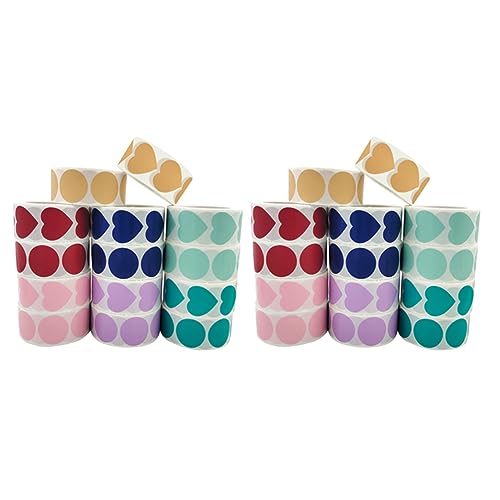 Louttary 14 Rollen Codieretiketten-Aufkleber Hochzeitsgeschenk Dekorationssiegel-Aufkleber 500 Blätter Pro Rolle Louttary 14 Rollen Codieretiketten-Aufkleber Hochzeitsgeschenk Dekorationssiegel-Aufkleber 500 Blätter Pro Rolle von Louttary
