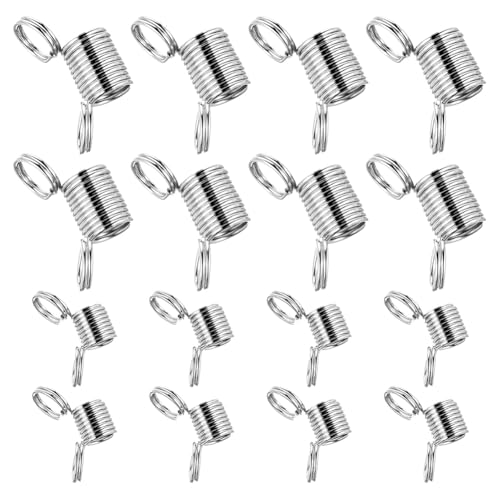 Louttary 16 Perlenkappen, 8 große und 8 kleine Perlenkappen für die Herstellung von Supplies, Perlenkappen, Perlenkappen von Louttary