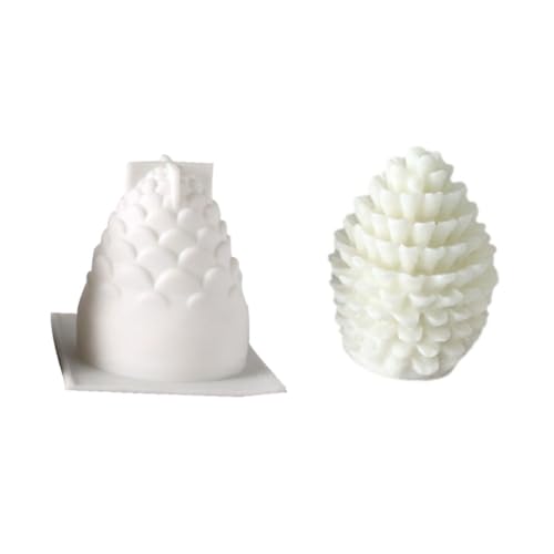 Louttary 2 Stück Tannenzapfen-Kerzen-Silikonform für Weihnachten, Pinienkerne, Seife, Harz, Kristallform, Weihnachtsdekoration, Langlebig, Einfach zu Installieren und Einfach zu Verwenden Louttary 2 Stück Tannenzapfen-Kerzen-Silikonform für Weihnachten, Pinienkerne, Seife, Harz, Kristallform, Weihnachtsdekoration, Langlebig, Einfach zu Installieren und Einfach zu Verwenden von Louttary