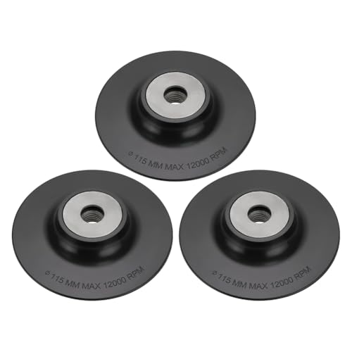 Louttary 3 Stützpads aus Kunststoff für Winkelschleifer, kompatibel mit M14 Innengewinde, Winkelschleifer mit 115 mm Durchmesser von Louttary