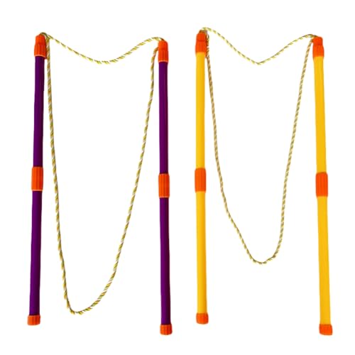 Louttary Abnehmbares bipolares Seifenblasenseil, bunter Blasenring, bunt, Blasen-Performance-Werkzeug, groß von Louttary