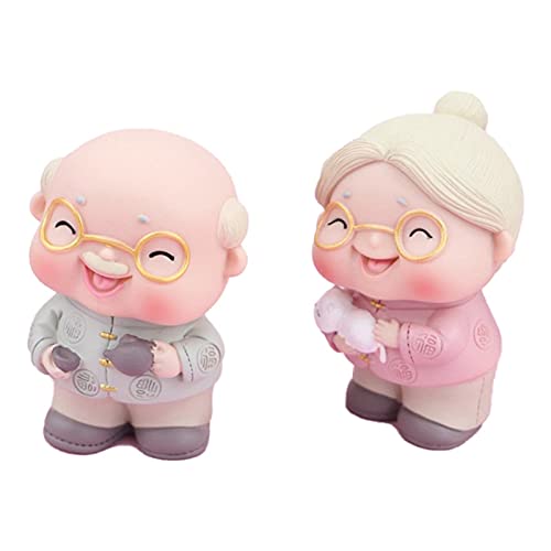 Louttary Kreativ und alter Mann und alte Frau, Kuchendekoration, Liebespaar, Ornament, Geburtstagstorte, Hochzeitsgeschenk von Louttary